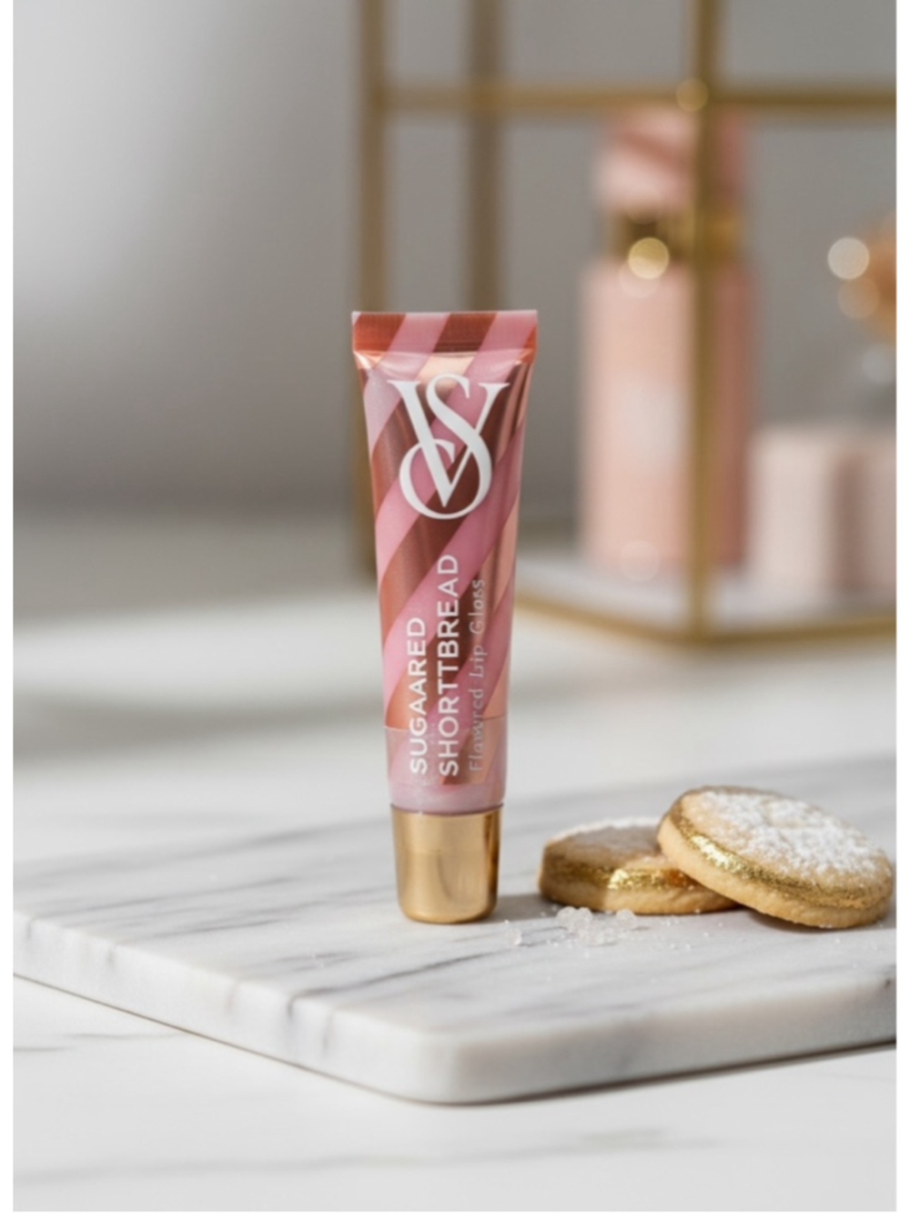 Victoria's Secret Sugared Shortbread Lip Gloss Flavored 0.46 oz New